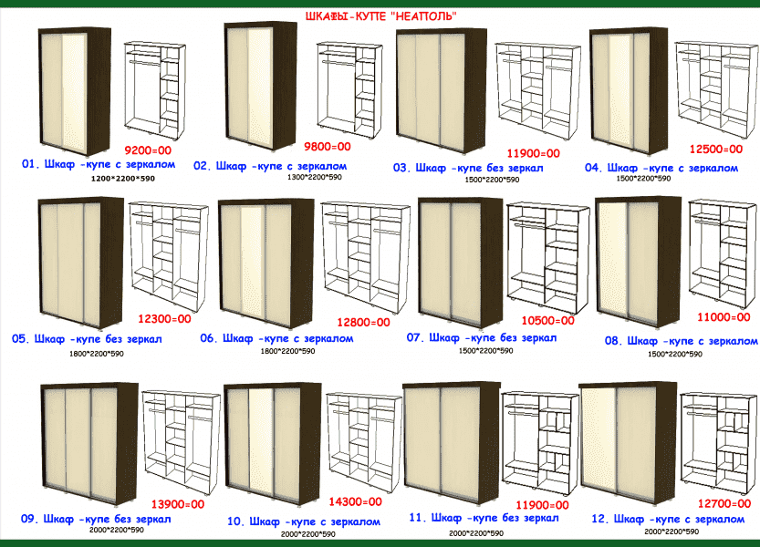 шкаф-купе неаполь в Новокузнецке
