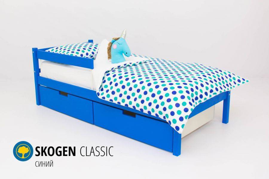 детская кровать skogen classic синий в Новокузнецке