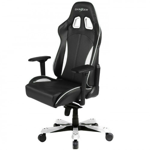 кресло геймерское dxracer king ks57 черно-белое в Новокузнецке