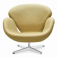 кресло swan chair бежевое в Новокузнецке