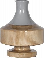 ваза настольная rustic chic vase grey wood в Новокузнецке