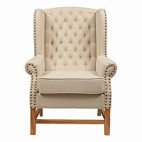 кресло мягкое с ушами french provincial armchair бежевое в Новокузнецке