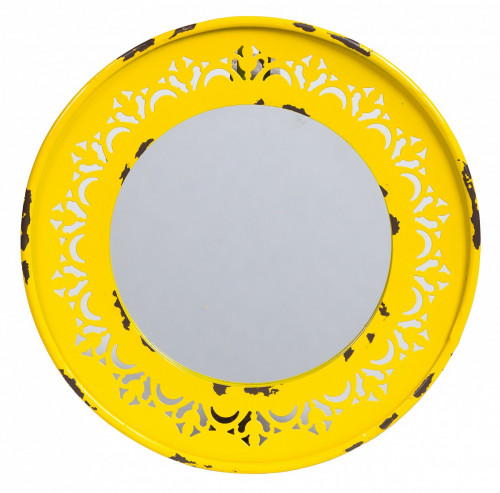 зеркало круглое металлическое желтое fiesta yellow в Новокузнецке