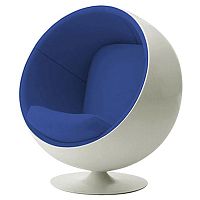 детское кресло eero ball chair бело-синее в Новокузнецке