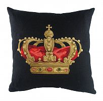 подушка с картинкой короны king crown black в Новокузнецке