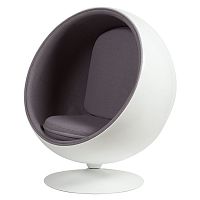 кресло eero ball chair серое в Новокузнецке