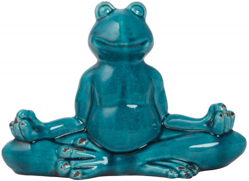 декор frog blue meditation в Новокузнецке