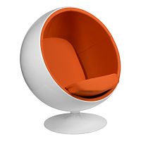 кресло eero aarnio style ball chair оранжевое в Новокузнецке