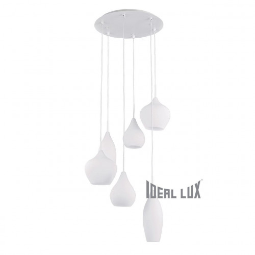 подвесная люстра ideal lux soft sp6 bianco в Новокузнецке