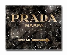 постер prada mafia на чёрном в золотом a3 в Новокузнецке