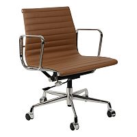 кресло eames style коричневая кожа в Новокузнецке