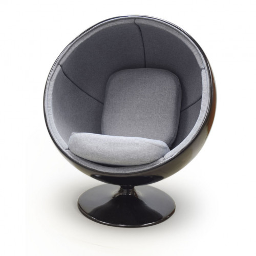 кресло ball chair черно-серое в Новокузнецке