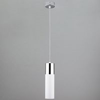 подвесной светильник eurosvet double topper 50135/1 led хром/белый в Новокузнецке