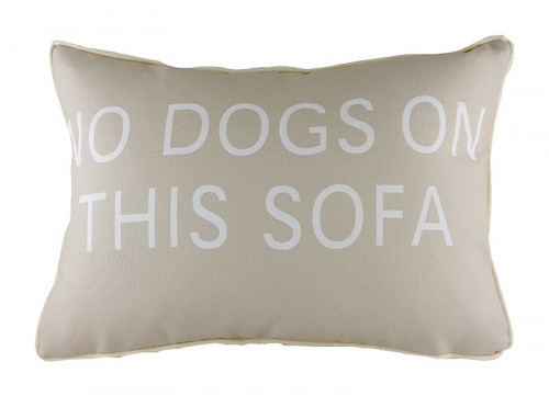 подушка с надписью no dogs on this sofa в Новокузнецке