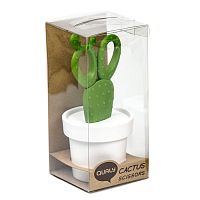 ножницы cactus с держателем, белые с зеленым в Новокузнецке