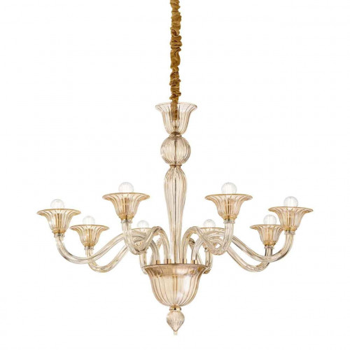 подвесная люстра ideal lux brigitta sp8 ambra в Новокузнецке