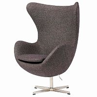 кресло egg chair серое в Новокузнецке