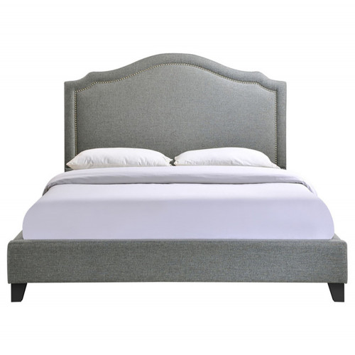 кровать двуспальная 180х200 серая cassis upholstered в Новокузнецке