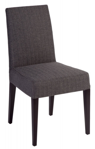 стул aylso dining chair кожа тёмно-серая в Новокузнецке