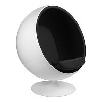 кресло eero aarnio style ball chair черное в Новокузнецке