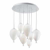 подвесная люстра ideal lux clown sp8 bianco в Новокузнецке