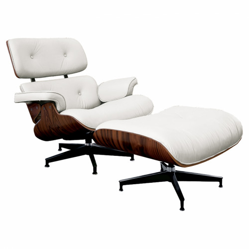 кресло lounge chair & ottoman белое в Новокузнецке