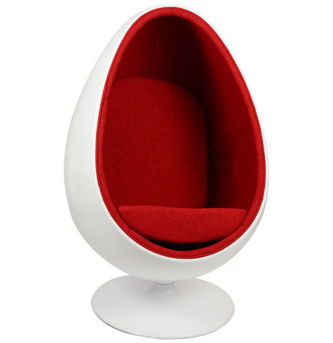 кресло ovalia egg style chair красное в Новокузнецке