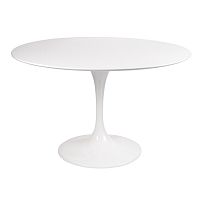 стол eero saarinen style tulip table mdf d110 глянцевый белый в Новокузнецке