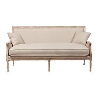 диван auguste salon bench with burlap прямой бежевый в Новокузнецке