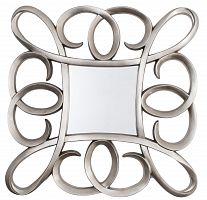 зеркало серебряное квадратное в фигурной раме silver swirl frame от rvastley в Новокузнецке