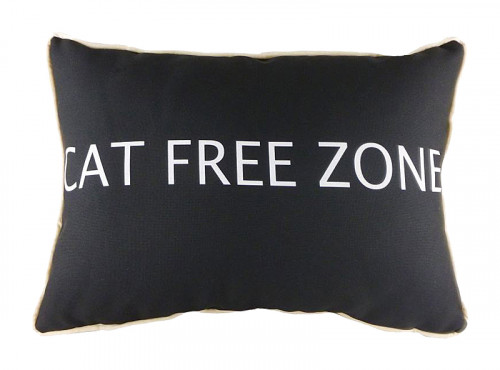 подушка с надписью cat free zone в Новокузнецке