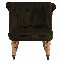 кресло amelie french country chair серо-коричневое в Новокузнецке