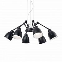 подвесная люстра ideal lux newton sp6 nero в Новокузнецке