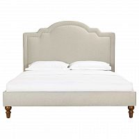 кровать двуспальная 160х200 бежевая cassis upholstered в Новокузнецке