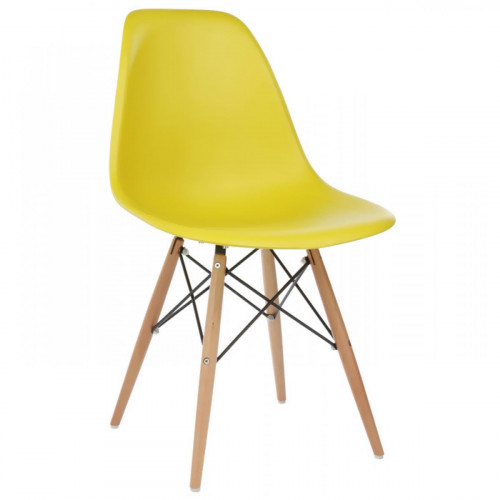 стул деревянный eames pc-015 yellow в Новокузнецке