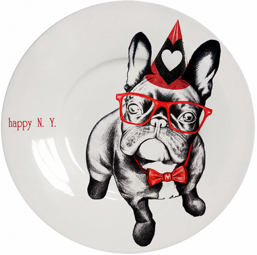 тарелка новогодний щенок. №1 160мм в Новокузнецке