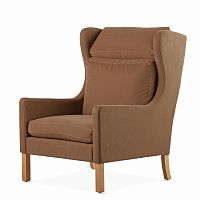 кресло wingback коричневый в Новокузнецке