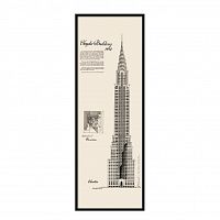 постер chrysler building черный в Новокузнецке