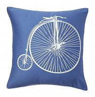 подушка с ретро-велосипедом retro bicycle blue в Новокузнецке