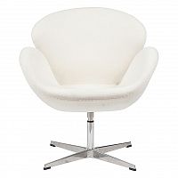 кресло swan chair белое в Новокузнецке