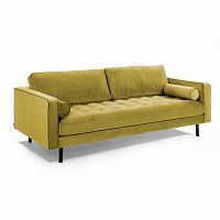 диван bogart sofa 3 трехместный темно-желтый от la forma (ex julia grup) в Новокузнецке