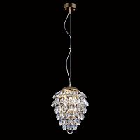 подвесной светильник crystal lux charme sp3+3 led gold/transparent в Новокузнецке