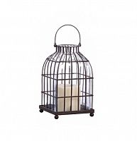 подсвечник-фонарь металлический клетка bird in cage ii, 22 см в Новокузнецке