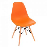 стул деревянный eames pc-015 оранжевый в Новокузнецке