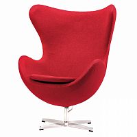 кресло egg chair красное в Новокузнецке