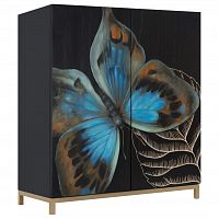 комод butterfly черный в Новокузнецке