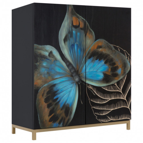 комод butterfly черный в Новокузнецке