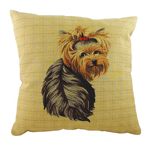 подушка с фото йоркширского терьера yorkie sitting в Новокузнецке