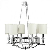 люстра easton light chandelier хром, бежевая в Новокузнецке