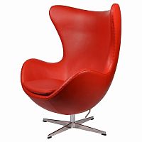 кресло arne jacobsen style egg chair красное в Новокузнецке